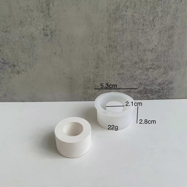 Silikonform Lysestake, Halloweenform Lysestake, Harpiks Epoxy Konisk Lysestake Silikonform White