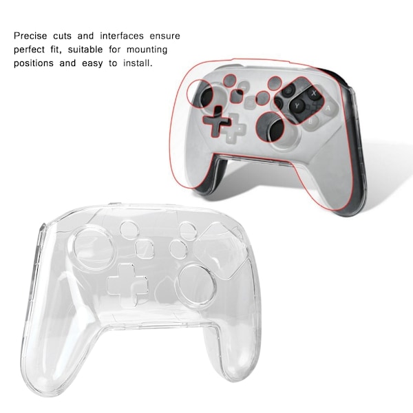 Transparent Antiskid Shell Protection Crystal Case Gamepad Cover For Switch Pro