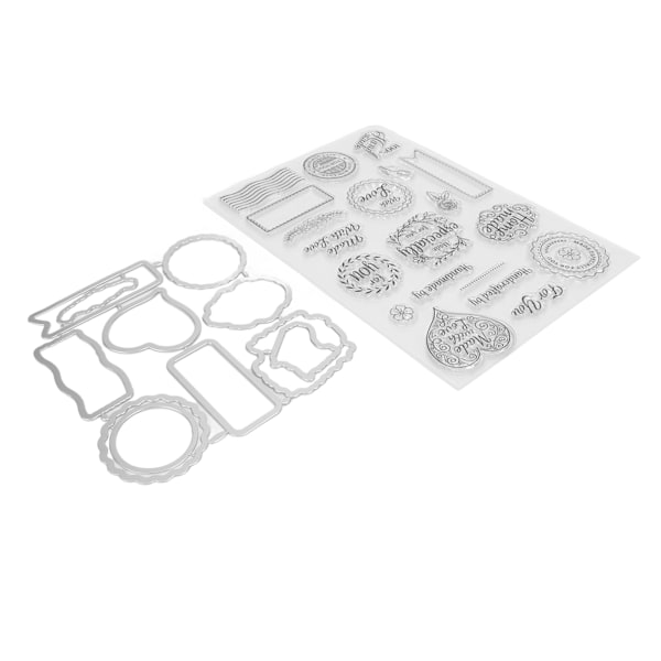 Valentinsdag Klart Gjenbrukbar Transparent Stempel for Kortlaging & Konvolutt Håndverk