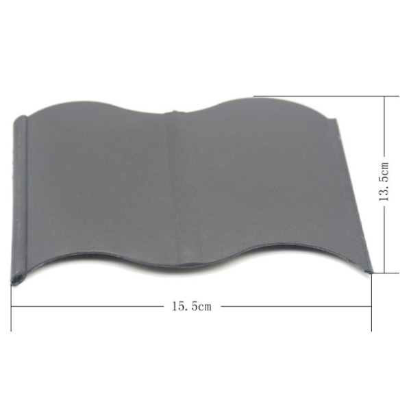 Plastik PP indsatskort have lille hegn praktisk have lille hegn fri samling - sort enkelt stykke størrelse: 15,5 * 13,5 cm