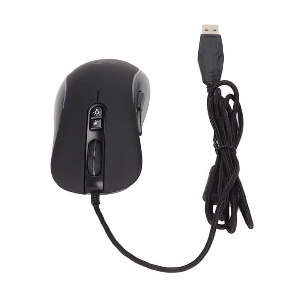 Mekaniskt Gaming Mus 4800DPI Programmerbar Hög Noggrannhet Ergonomisk ABS RGB 6 Färger för Windows Linux