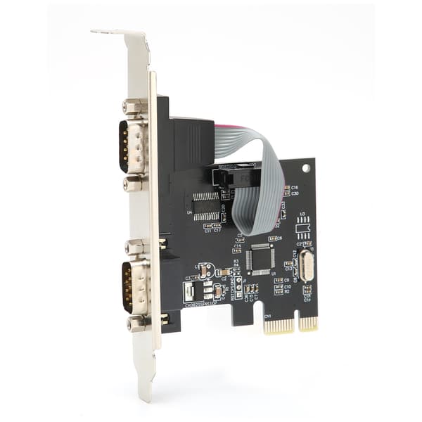 PCIE til 2 seriel port adapter udvidelseskort til Windows Linux Mac desktop PC