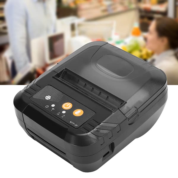 Bærbar Bluetooth termisk etiketprinter 78 mm kvitteringsprinter US-stik