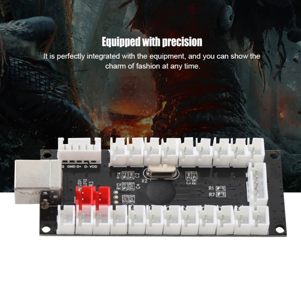 Arcade-peli USB-kooderi ohjain akryyli-kristallikuoressa Raspberry Pi:lle ja PC:lle Mainframe882C