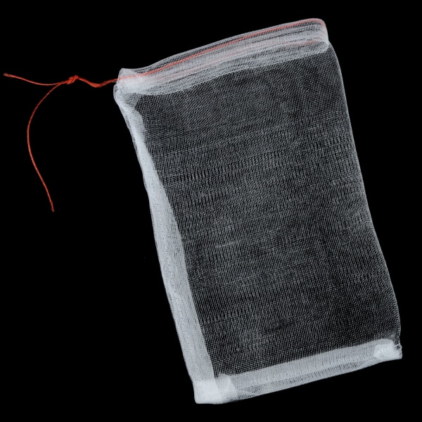 (20 stk) Nylon nettingpose frøpose stor frøbløtleggingspose frukt insektsikker gasbind 25*15