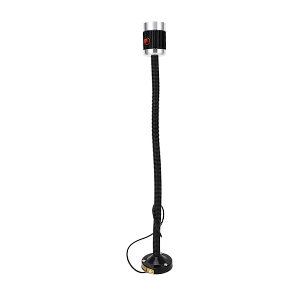 Justerbar Svanhals LED-arbetslampa med Rund Magnetisk Bas för CNC-maskinverktyg, Svarv, AC 220V, 5W Industribelysning