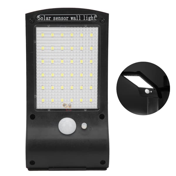 36 LED Solar Væglampe Udendørs Bevægelsessensor til Garage Have