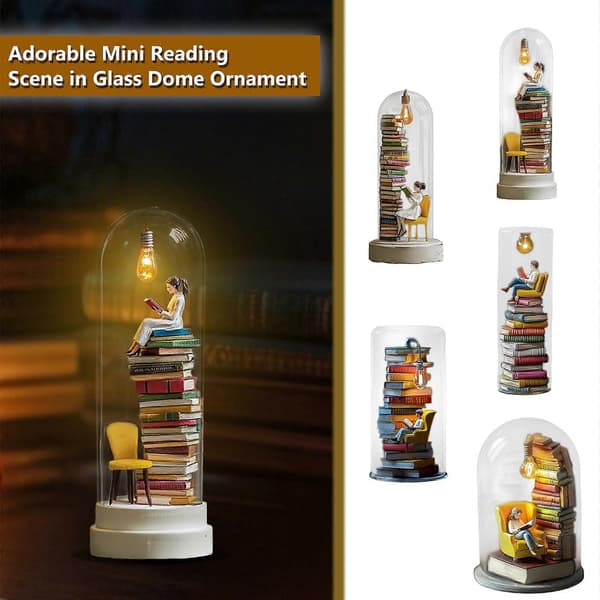 【02】2025 Hot Reader Nattlys Øyebok Nattlys Stabling Boklys Lesekrok Belysning Glass Taklampe-E E
