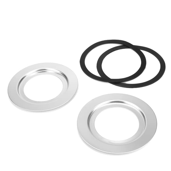 Adapter for matavfallskvern i rustfritt stål, 180 mm til 114 mm
