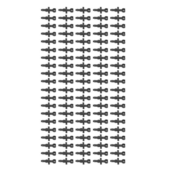 100 kpl 4/7 mm letkun mikropiikkipäitä kasteluliitäntäsetti puutarhoille maisemointiin nurmikoille