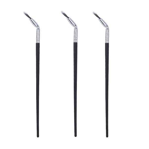 Vifte Mascara Børste Professionel Øjenvippe Øjenbryn Makeup Børste Ergonomisk Mascara Applikator 3pcs