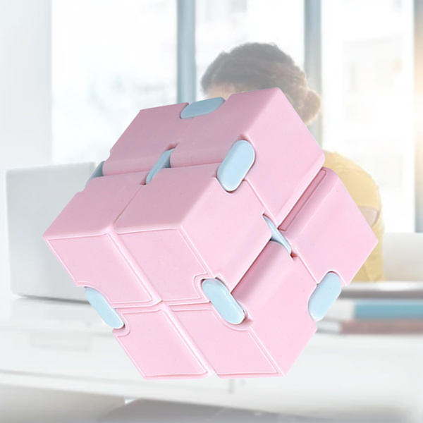 Hastighetspussel Macaron Färg Barn Vuxen Bärbar Flexibel Fingertoppsspel Utveckling av Utbildning Rosa Standard