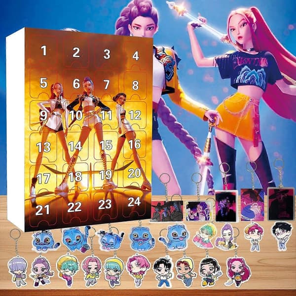 Witcher Witch Squad Julekalender Blind Box Rygsæk Bil Nøglering Akryl Charm Anime Tilbehør Gave 2