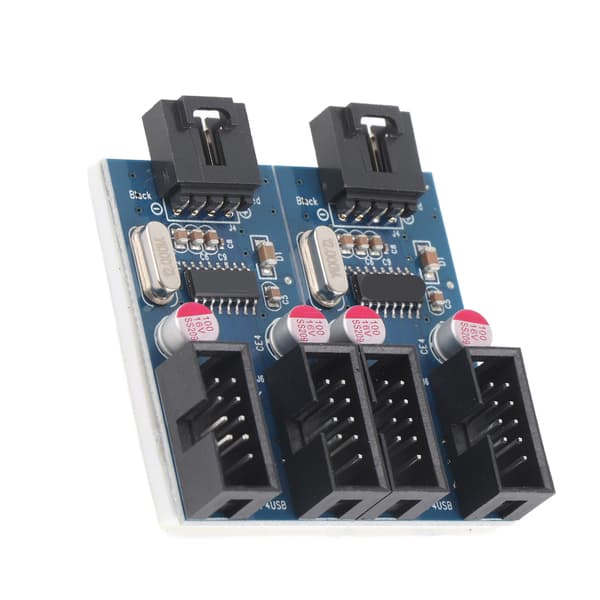 9Pin USB 2.0 1 til 4 Splitter Bundkort Udvidelsesmodul Computertilbehør