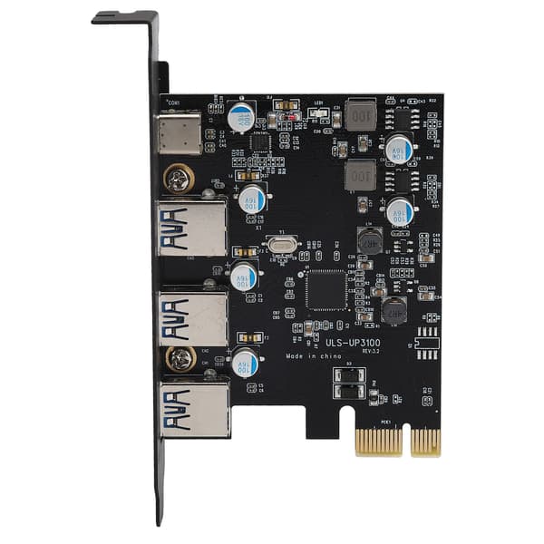 PCI E -laajennuskortti USB 3.0 Type C 5 Gbps -sovitin ohjainlevyllä