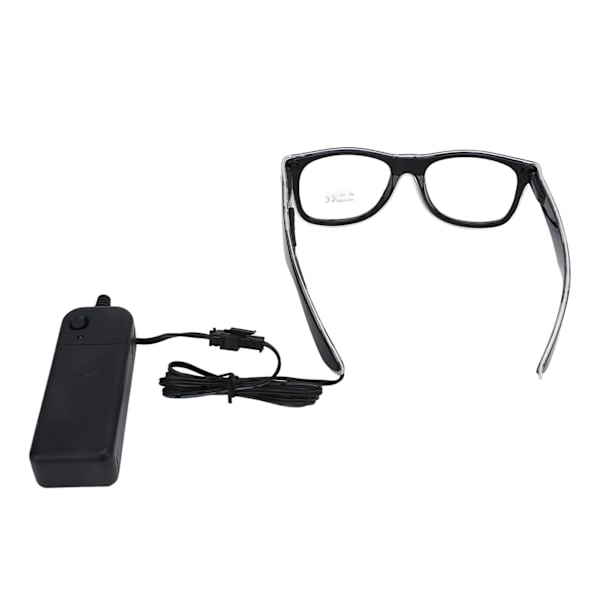 EL Luminous Glasses 3 Belysningslägen LED-glasögon Blinkande LED Luminous Glasses för Festivaler Nattklubbar Rött Ljus