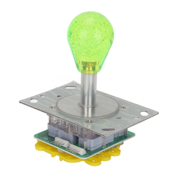 Arcade Joystick Kit Fargerik 5-pins Oval Krystall Full Automatisk LED Fargerik Opplyst Joystick for Spillkonsoller