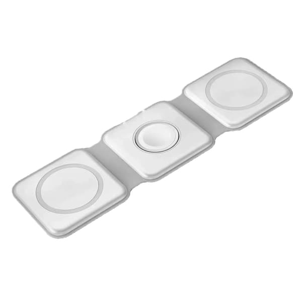 Bærbar 3 i 1 magnetisk trådløs ladestasjon for iPhone 14 Apple Watch