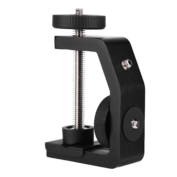 Universal C-Type 1/4\" Desktop Mount Clip Clamp Stativ til Kamera Tripod og Kuglehoveder i Aluminium