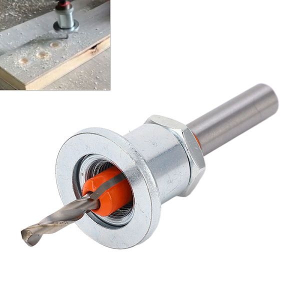 Justerbar Countersink Bit Set Ersättningskombination med Wood Metal Power Tool Box