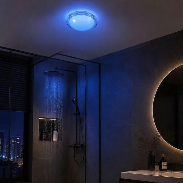 【02】Rund taklampe for baderom