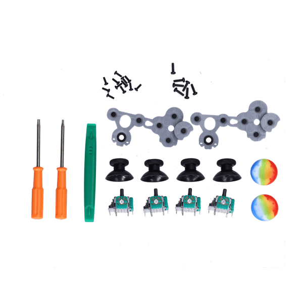 QM21070941 Joystick-erstatningssett Silikon 3D Analog Spillkontroll Tommelfingerpinne Reparasjonssett for Xbox One