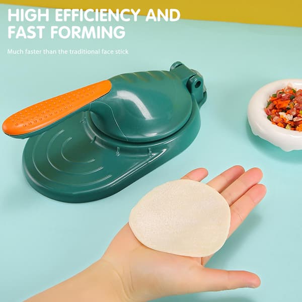 DIY Dumpling Skin Maker Hushåll Manuell Snabbpress Dumpling Skin Mall Orange 3PCS