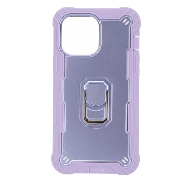 Armor-deksel for iPhone 13 Pro Max Ripesikkert Stativdeksel Lilla