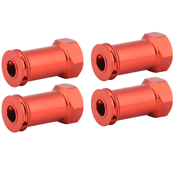 12 mm:n pyörän kuusiokoloakselin 25 mm:n jatke Traxxas Slash 4X4 1/10 -kuorma-autolle (12*25 mm, punainen)