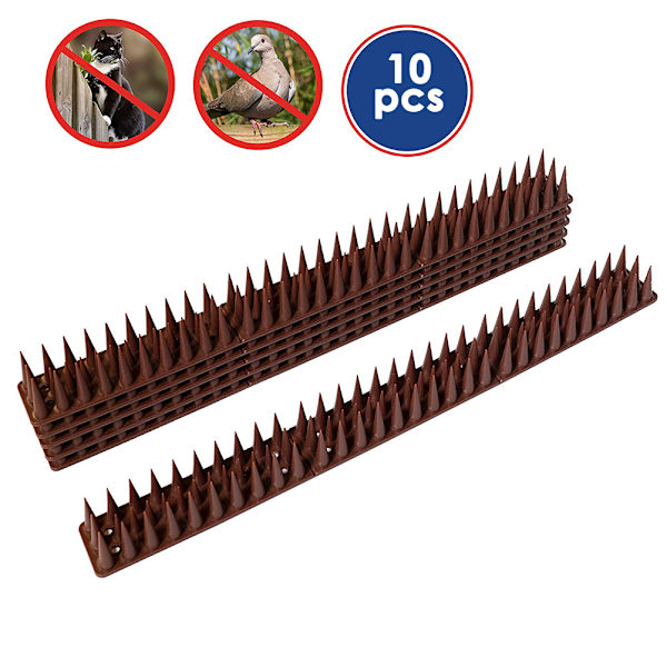 10 stk Fugleskremmende Anti-Klatre Repellent Strimler Katt-Skremmende for Hage Rekkverk