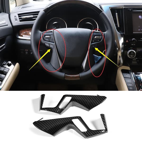 2 stk. Bilrat Panel Dekorationsdæksel Trim til Toyota Alphard Vellfire 2015 2018