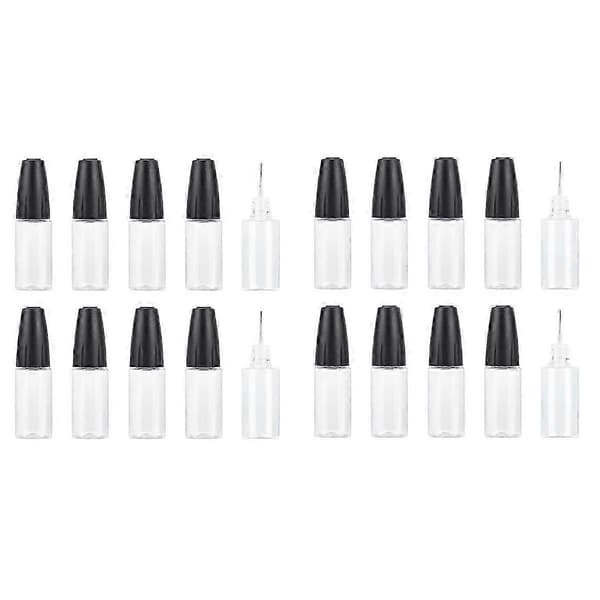 20 st precisionsapplikatorflaskor, 10 ml/0,34 oz doseringsnålflaska PET tom limflaska med