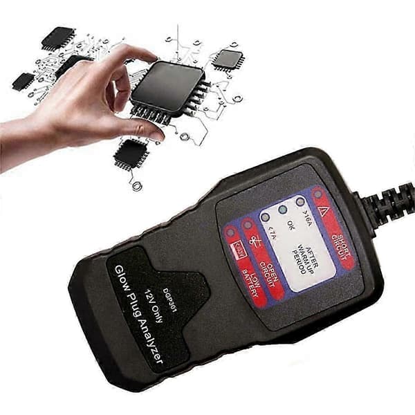 12V Automotive Gløderørsanalysator Gløderørstester LED Diagnostisk Værktøj Tester