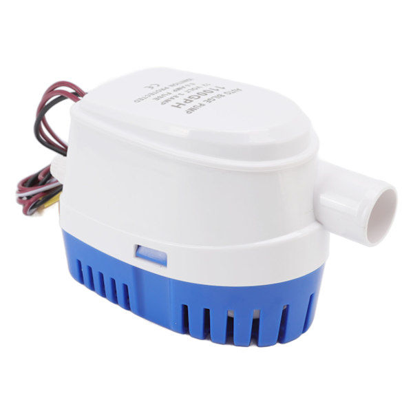 Elektrisk DC-vattenpump med flottörbrytare Automatisk länspump Mikro-nedsänkbar pump 4 meter lyft 12V 3.8A