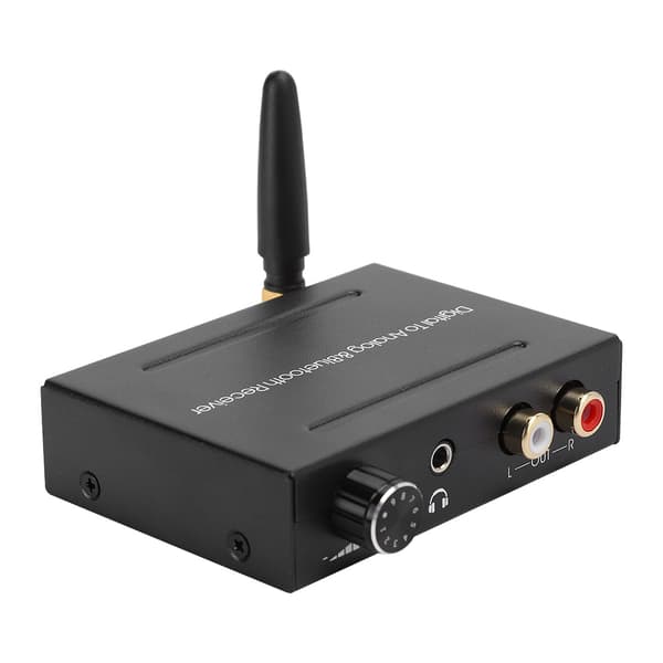 Bluetooth-mottaker koaksial optisk inngang 3,5 mm RCA-utgang lyddekoder