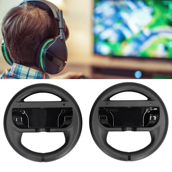 Racingspel-ratt Portabel och lättanvänd rattkontroll för Switch Svart