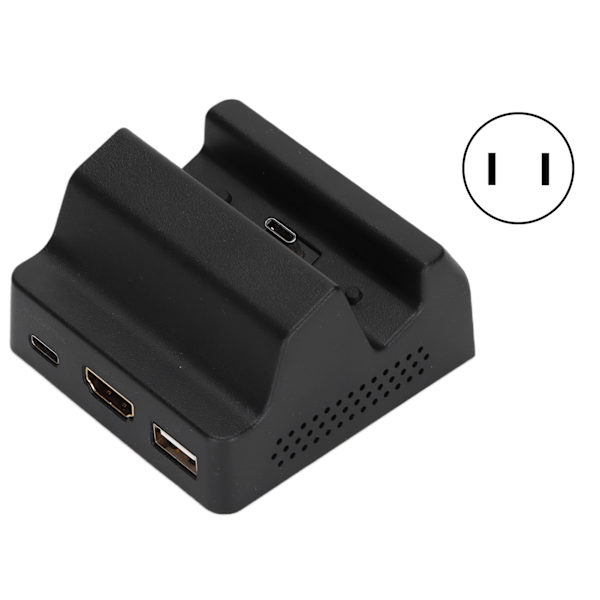 Laddningsbas för Switch-konsol, bärbar kompatibel videouppladdningsstation, laddningsbas, US-kontakt