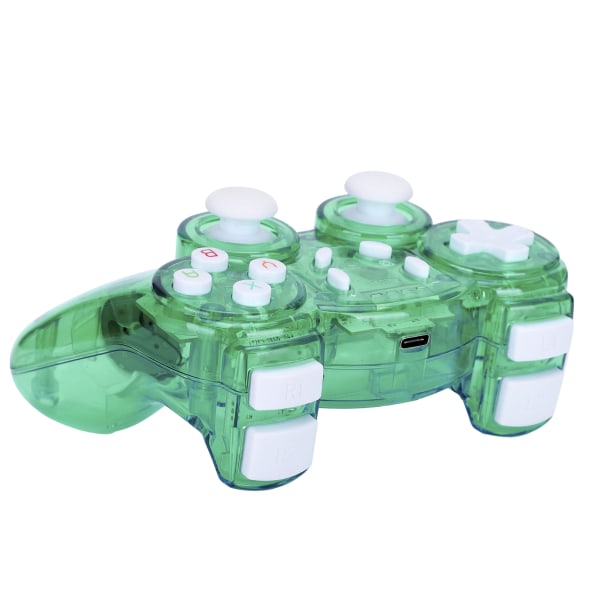 Spelhandtag Trådlöst skyddande skal-spelkontroll ABS Gamepad Maskintillbehör Transparent Grön Multi‑Color- W