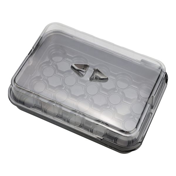 (6 settiä mustaa) 20-reikäinen taimilaatikko (paketin koko: 26*19*17cm)