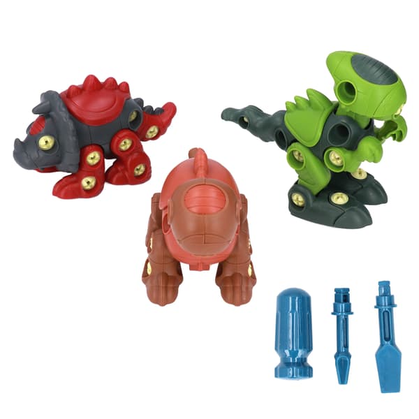 DIY Skruv Mutter Montering Dinosaurie Leksaksset Byggmodell för Barn