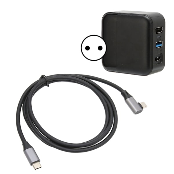 HD Multimedia Interface TV-dock 3-i-1 4K Laddningsdockningsadapter med USB 3.0-port för Switch OLED Smartphone 100‑240V EU-kontakt