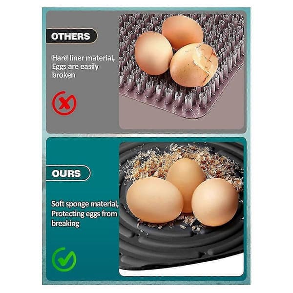 8-pakning vaskbare kyllingreder for egglegging, redekasseliner for hønsehus gjenbrukbar C