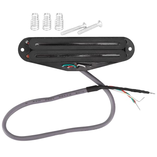 GMN07 Elektrisk Gitarr Pickup Svart Dubbel Rail 4-kärnig Kabel 6-strängad Gitarr