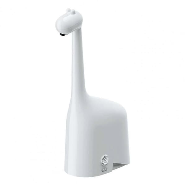 【02】Smart Berøringsfri Giraffdesign 15-sekunders timer for håndvask Batterinivåindikator Såpedispenser