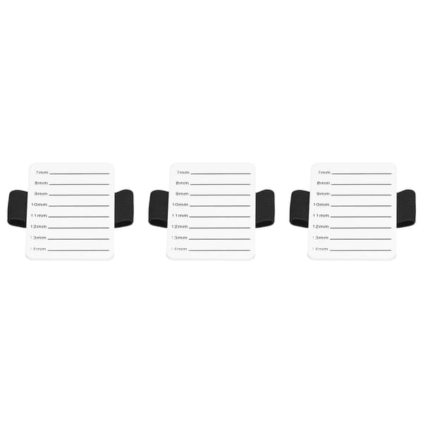 10 stk. øyenvippeforlengelse håndbrett med elastisk håndleddsstropp 7 mm til 14 mm vippholder
