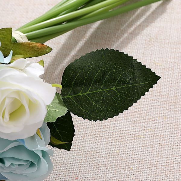 Kunstig Rosebuket Lys Farve Simuleret Buket Blomsterdekoration til Fest Bryllup