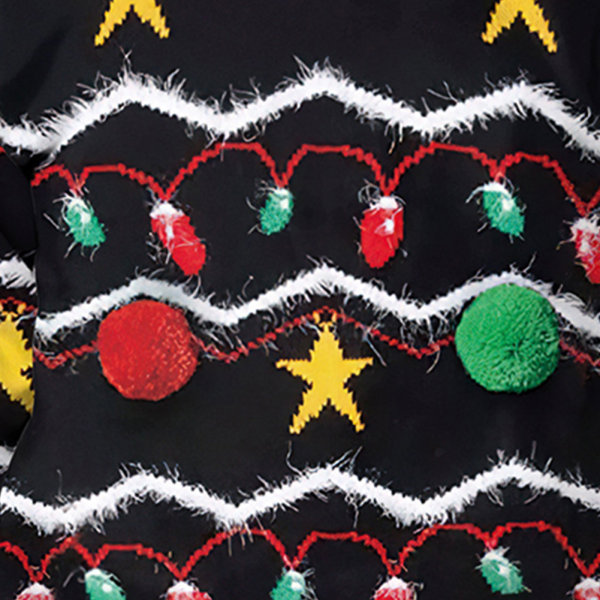 Jultröja Printed tröja par rund hals Toppar Lösade Casual sweatshirts