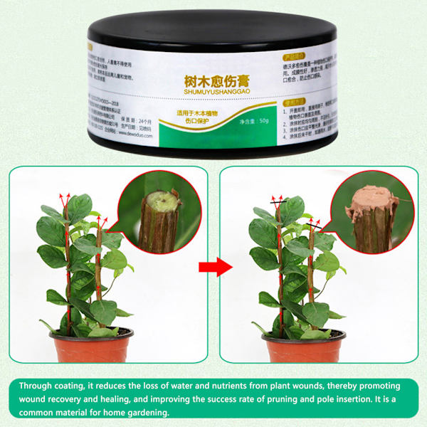 50g Kasvien paranemisvoide Bonsai-haavojen hoitoaine Puiden leikkauspasta