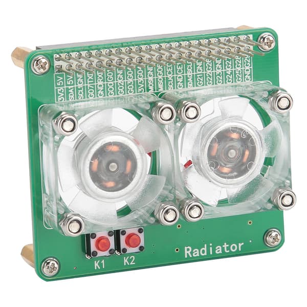 Raspberry Pi Dobbelt Køleblæser Modul Udvidelseskort Computertilbehør