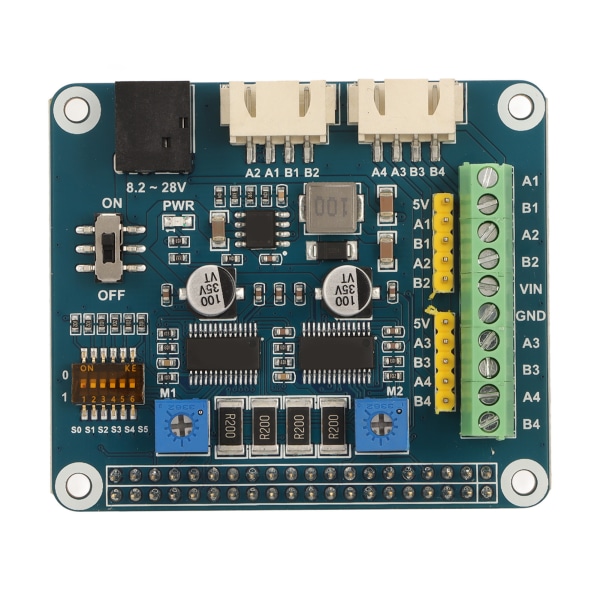 Steppermotor HAT driver 2 stepmotorer op til 1/32 mikrotrin til 3D-printer skulpturmaskine Mekanisk arm- W